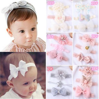 Set 3 băng đô trang trí nơ dễ thương cho bé gái