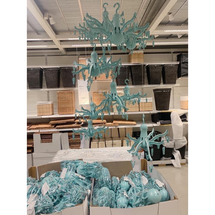 Móc treo bạch tuộc IKEA PRESSA 16 kẹp