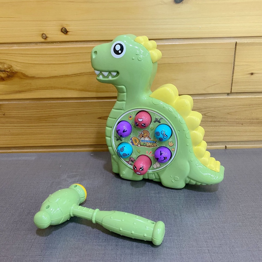 Đồ Chơi Đập Chuột Chú Khủng Long Phát Nhạc Giúp Phát Triển Khả Năng Phản Xạ Cho Bé