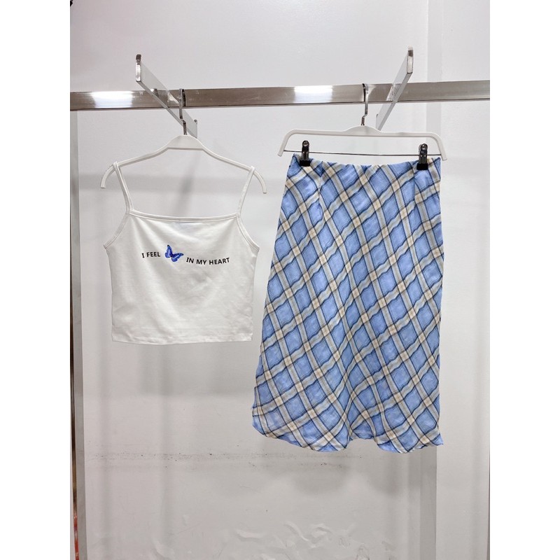 [Mã FASHIONMALLT4 giảm 15% đơn 150k] Chân váy kẻ caro Kaylee (dài/ngắn) SODA POP | BigBuy360 - bigbuy360.vn