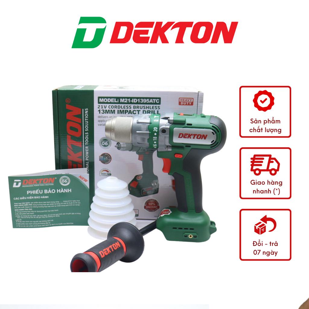 Thân Máy  Khoan Đầu Cặp 13mm Dekton Trang Bị Anti KickBack / M21-ID1395ATC / 3 Chức Năng - 95Nm / Chân Pin Makita