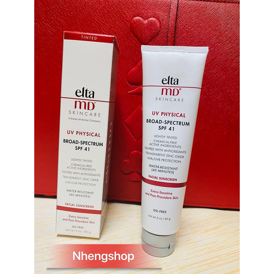 [85g] Kem Chống Nắng Elta MD UV Physical Broad-Spectrum SPF41 Lightly Tined