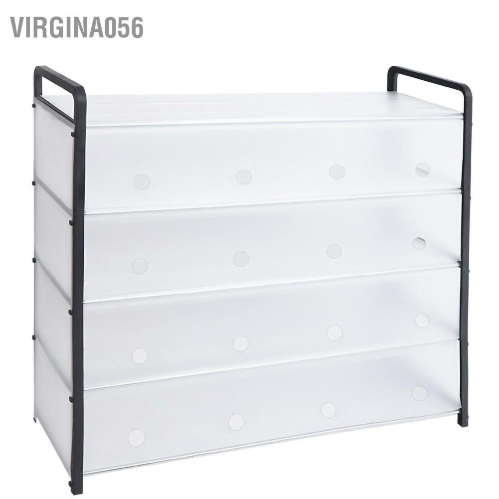 Có thể bán buôn Hộp đựng giày dép Giá để giày nhiều lớp Ống thép lắp ráp đơn giản có thể xếp chồng lên nhau Bảo quản kệ chống bụi cho ký túc xá gia đình Virgina056 Hàng giao ngay