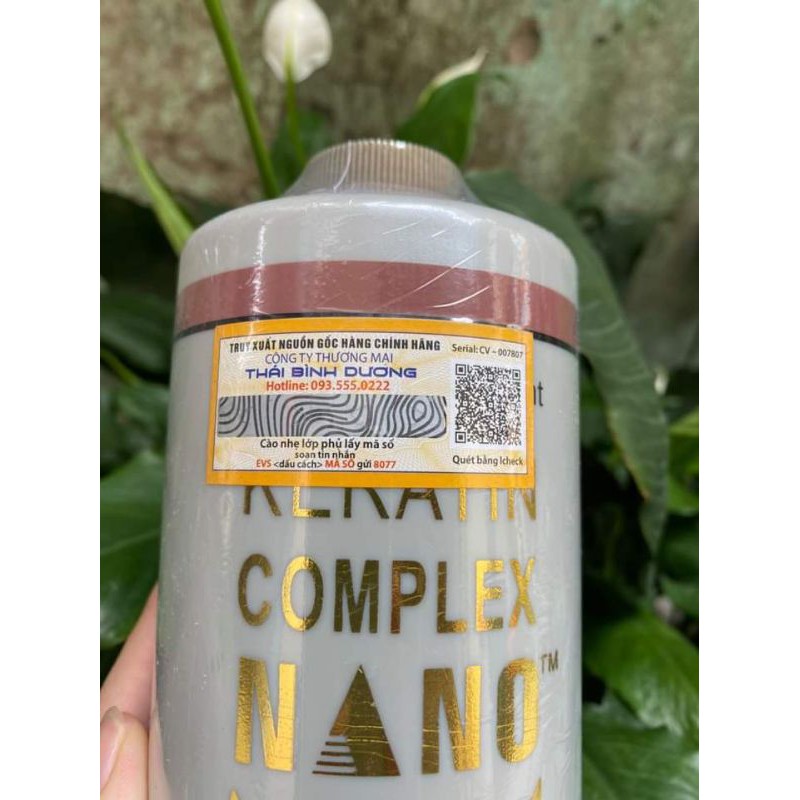 ✔️Keratin complex nano nâu 1000ml phục hồi tóc hỗ trợ cho uốn ép tóc