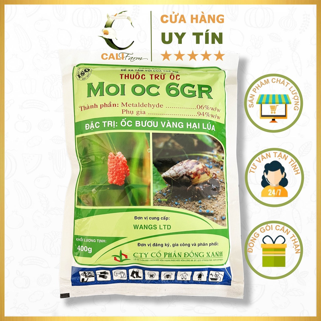 [ Gói 400 gram] Bả mồi trừ ốc MOI OC 6GR - Diệt tất cả các loại ốc, kể cả ốc lan, ốc ăn lá kiểng