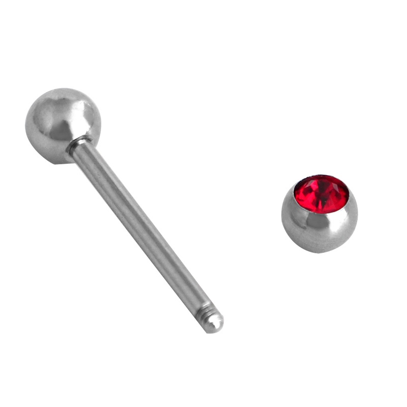 Set 12 Khuyên Lưỡi Bằng Thép Không Gỉ Nhiều Màu Sắc