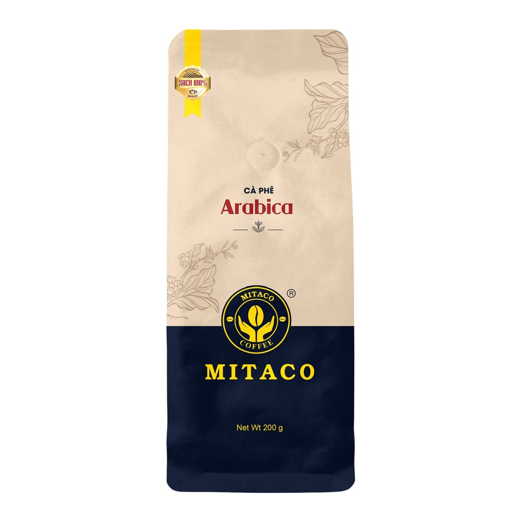 Cà phê Arabica nguyên chất MITACO COFFEE (Gói 200g)