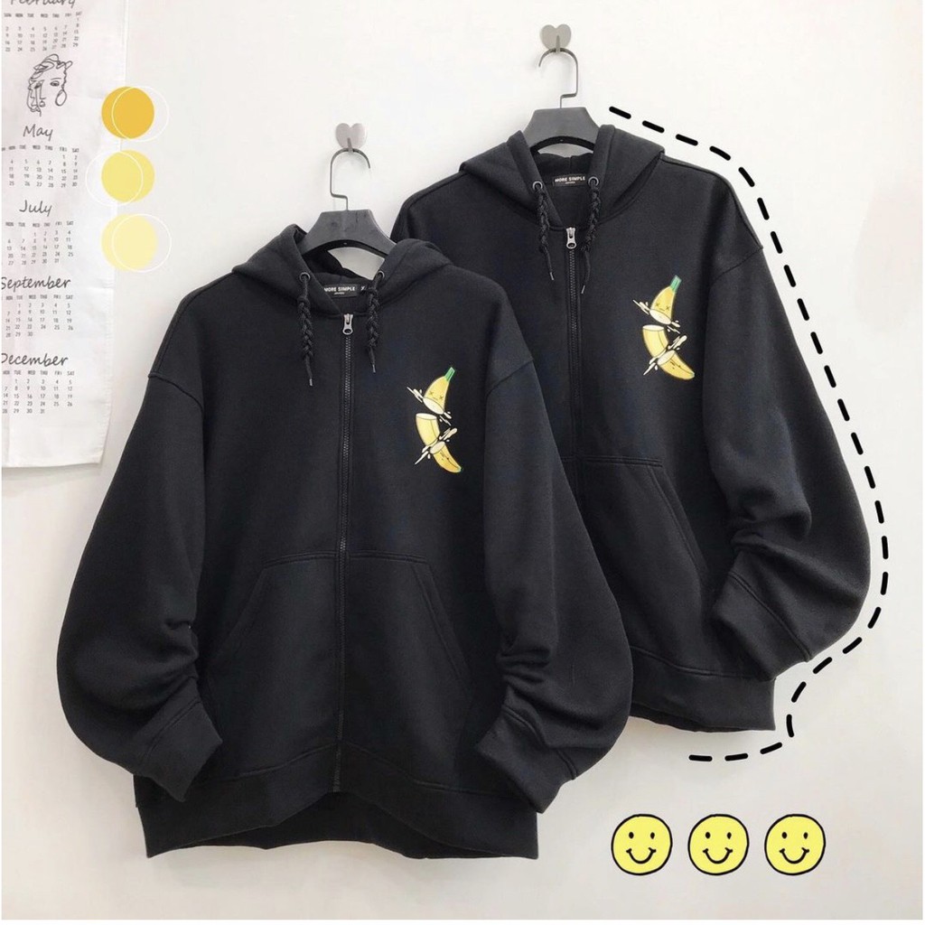 Áo KHOÁC Hoodie TRÁI CHUỐI BANANA Unisex 1hitshop | BigBuy360 - bigbuy360.vn