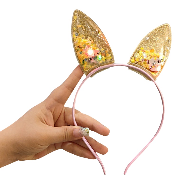 Băng Đô Tai Thỏ Có Đèn LED Phát Sáng