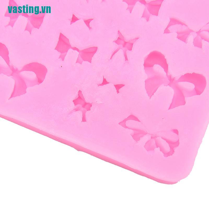V☆Khuôn Silicone Làm Bánh Tạo Hình Nơ Ruy Băng Độc Đáo Tiện Dụng