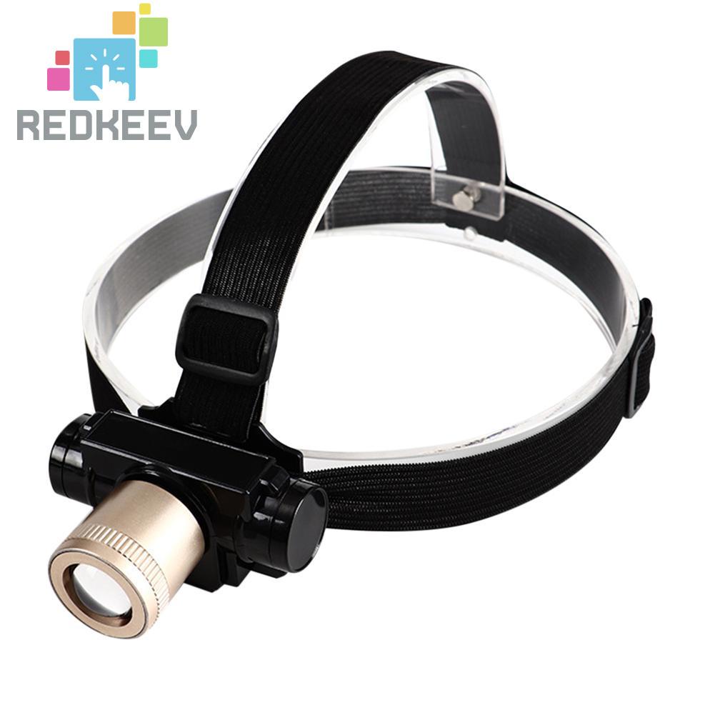 Đèn Pin Đội Đầu Redkeev T6 Led Có Thể Sạc Lại Kèm Pin