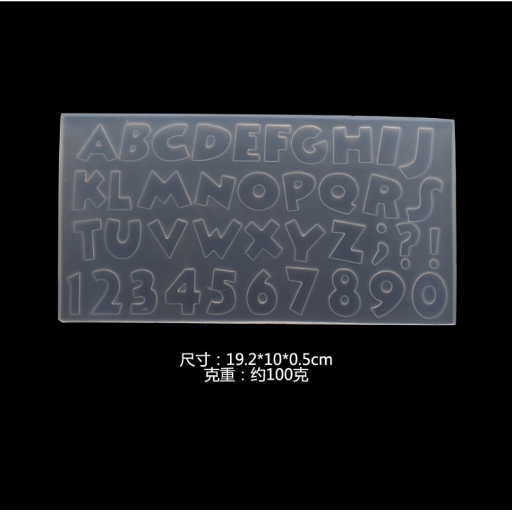 Khuôn silicone đúc chữ mẫu 2