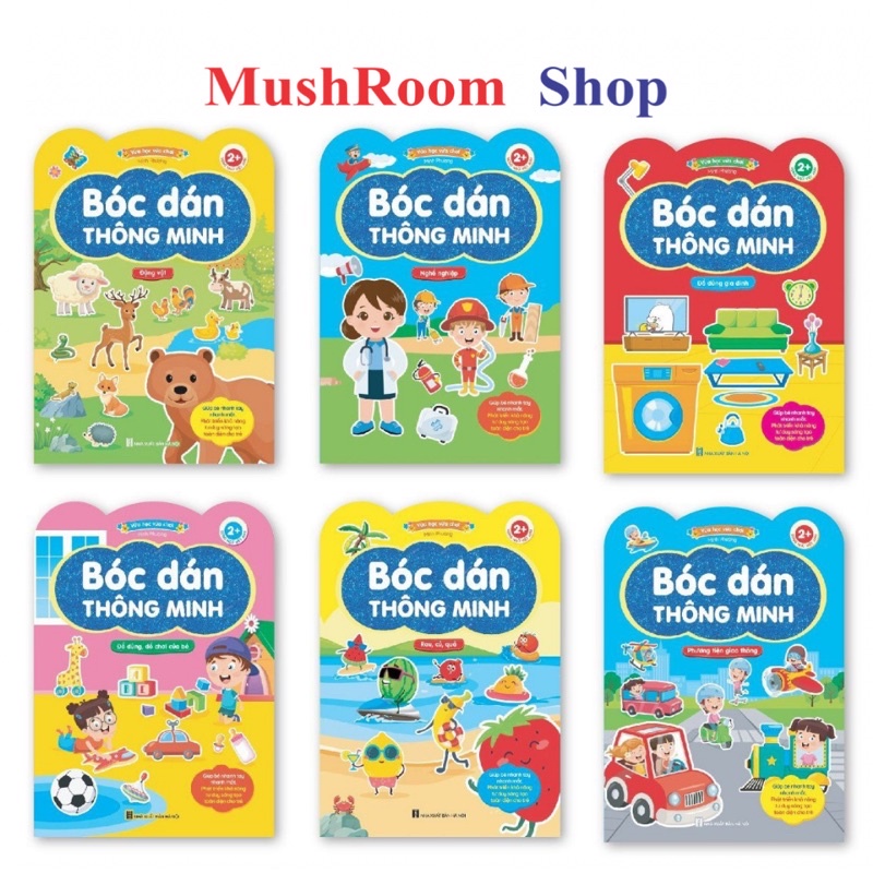 Bóc Dán Thông Minh, Sticker Song Ngữ Anh Việc Nhiều Chủ Đề Thông Minh Cho Bé, Sticker Cho Bé