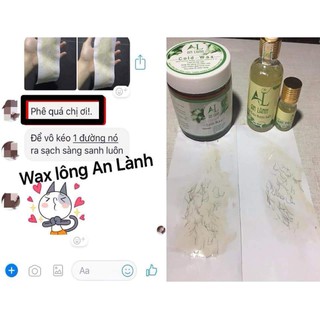 Wax lông An Lành (không có mỡ trăn)