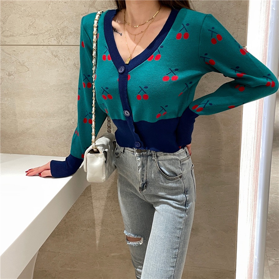 SUXI Áo len dài tay thiết kế mới thời trang theo phong cách hàn quốc dành cho nữ