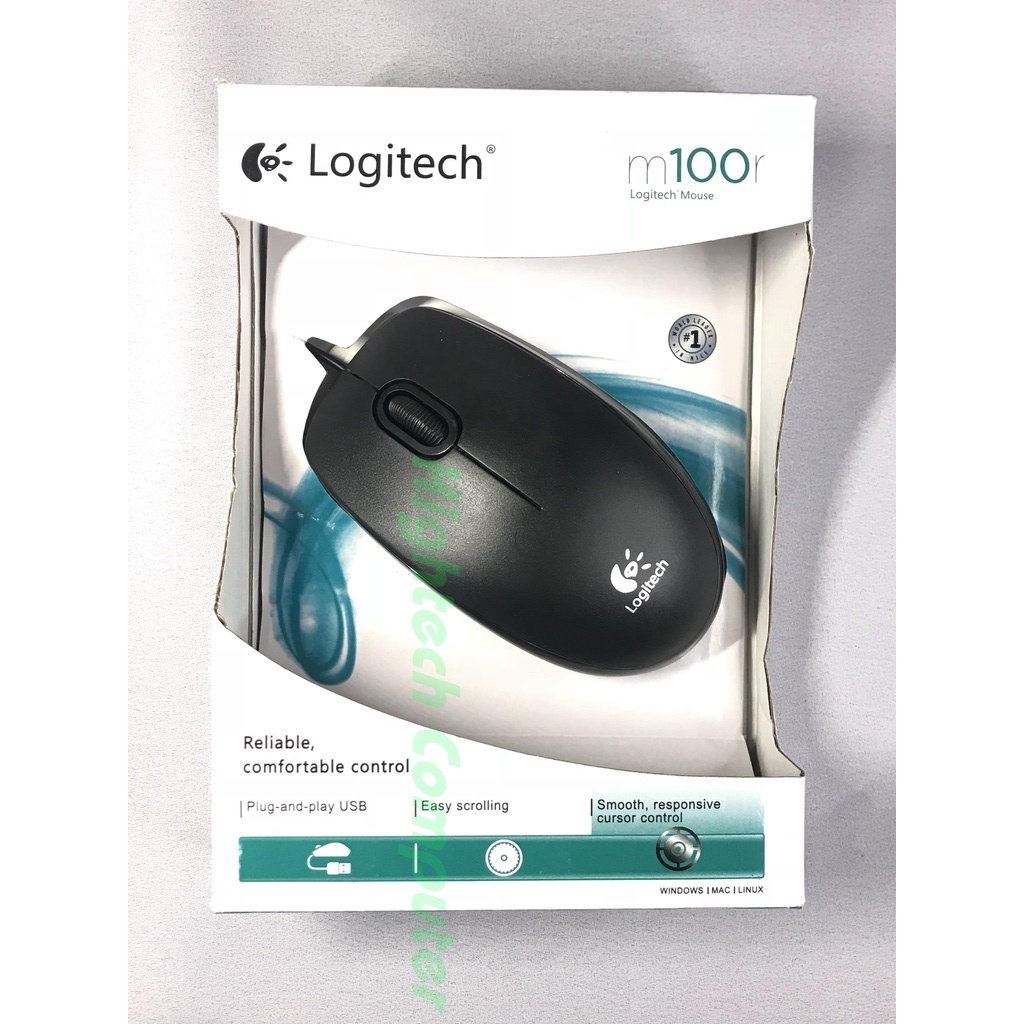 Chuột máy tính văn phòng có dây Logitech M100R - BH 12T