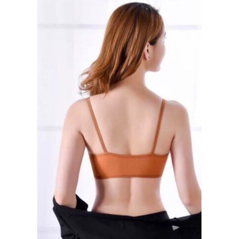 Áo ngực bra nữ len tăm thể thao nâng ngực - Áo lót bralette tập gym coton mềm không gọng mút mỏng YLY14