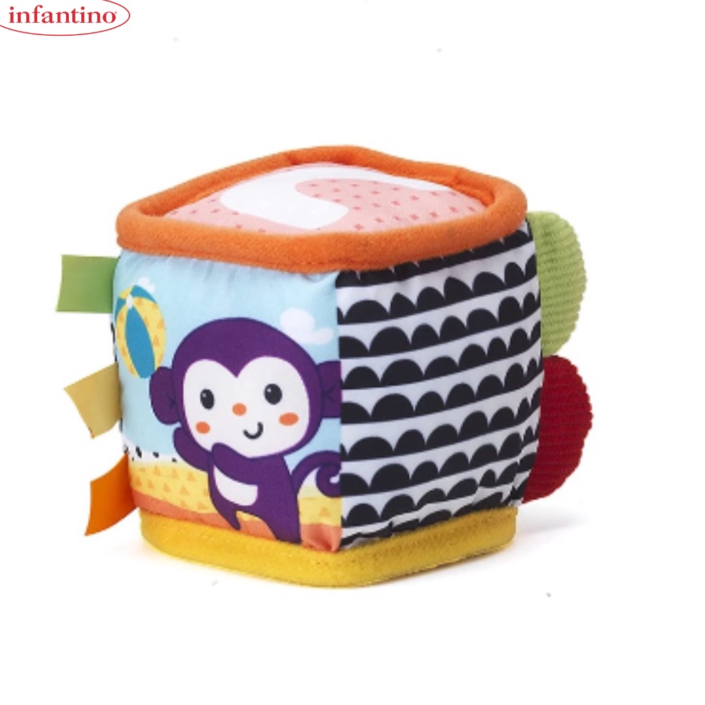 Đồ Chơi Hình Khối Khám Phá Bằng Vải INFANTINO Discover & Play Soft Blocks Dành Cho Bé Giúp Phát Triển Trí Tuệ