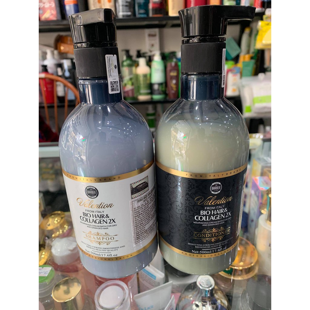 CẶP DẦU GỘI XẢ VALENTION BIO HAIR & COLLAGEN 2X 800ML X2