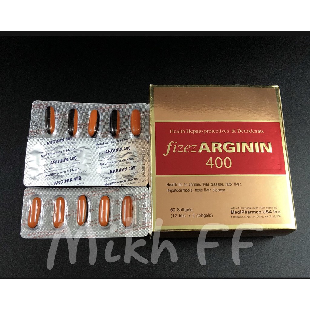 Viên uống giải độc gan, tăng cường chức năng gan Fizez ARGININ 400