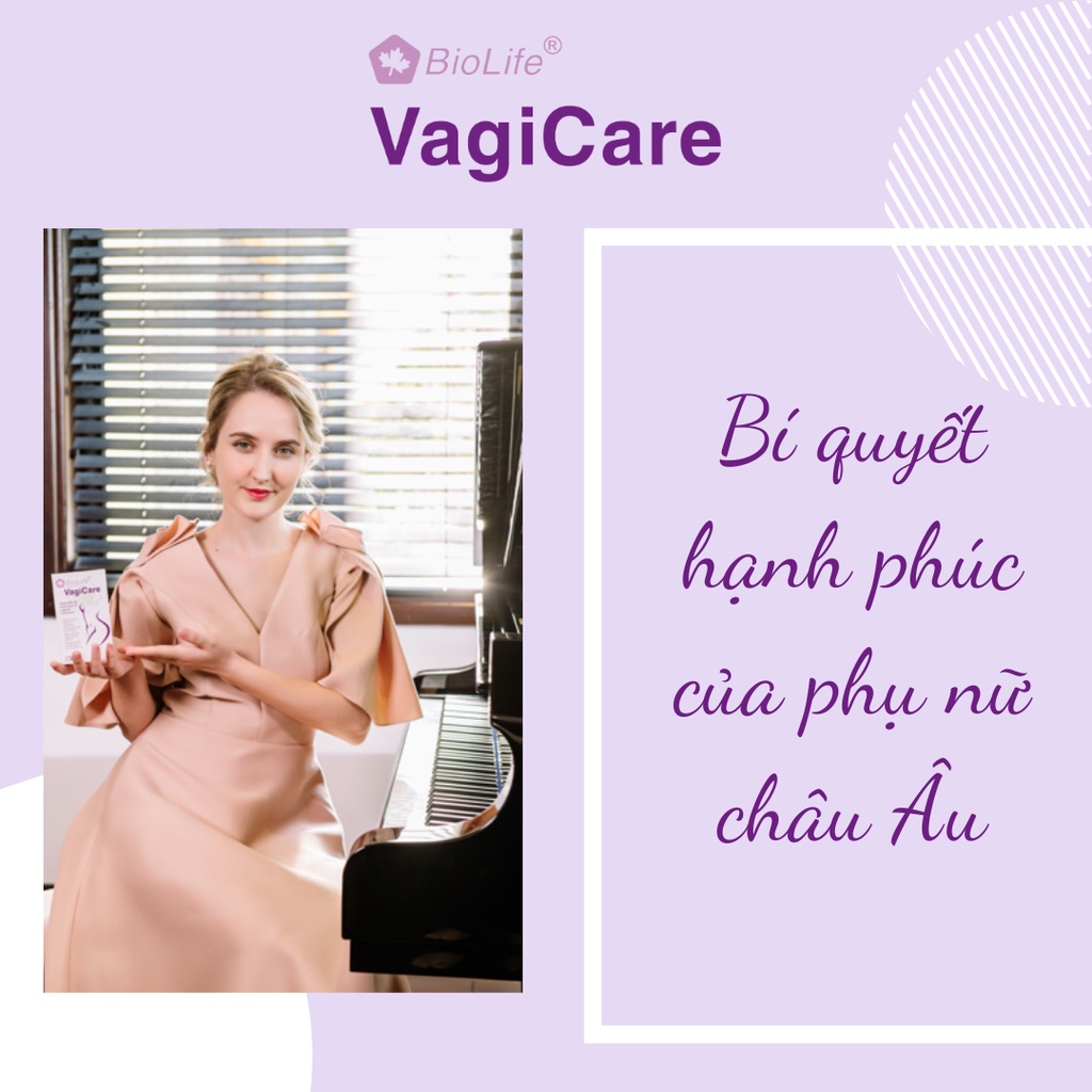 BioLife Vagicare Hà Lan bổ sung lợi khuẩn - Hộp 6 viên