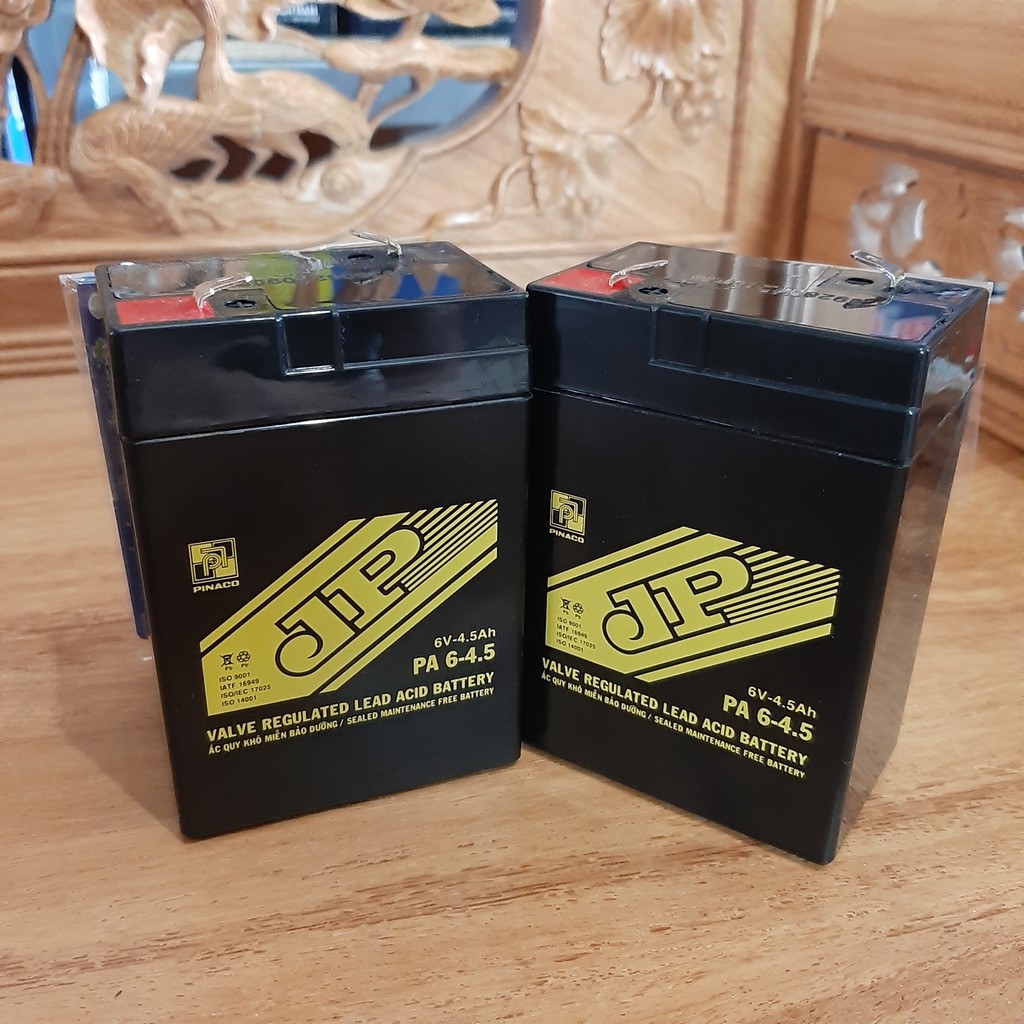 Ắc quy 6v 4.5A cho quạt tích điện, xe ô tô trẻ em