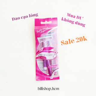 Set dao cạo lông 2 cái mua dư