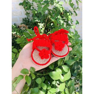 Dép xỏ ngón đế bánh mì thắt nơ cho bé