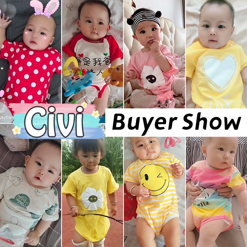 Bộ Áo Liền Quần Tam Giác Vải Cotton Tay Lỡ Thời Trang Mùa Hè Xinh Xắn Cho Bé Gái 1048