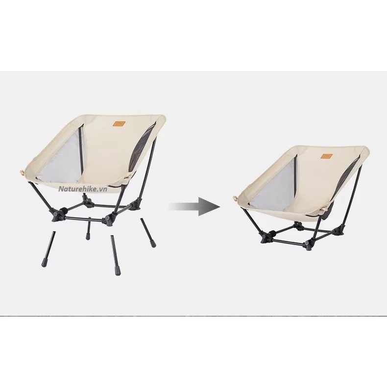 Ghế gấp dã ngoại 4 chân chắc chắn Naturehike NH21JU009 YL13 tùy chỉnh độ cao