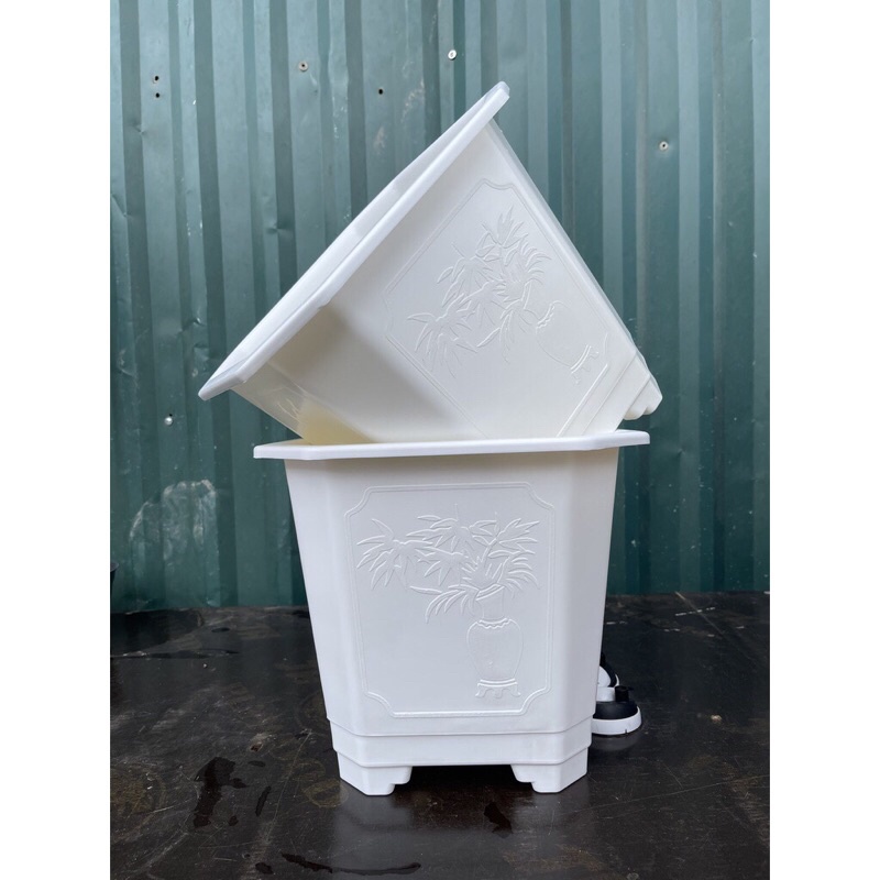 Chậu vuông TGA280 chính hãng BÌNH THUẬN dày dặn, trồng cây siêu bền, siêu đẹp,hàng sẵn kho