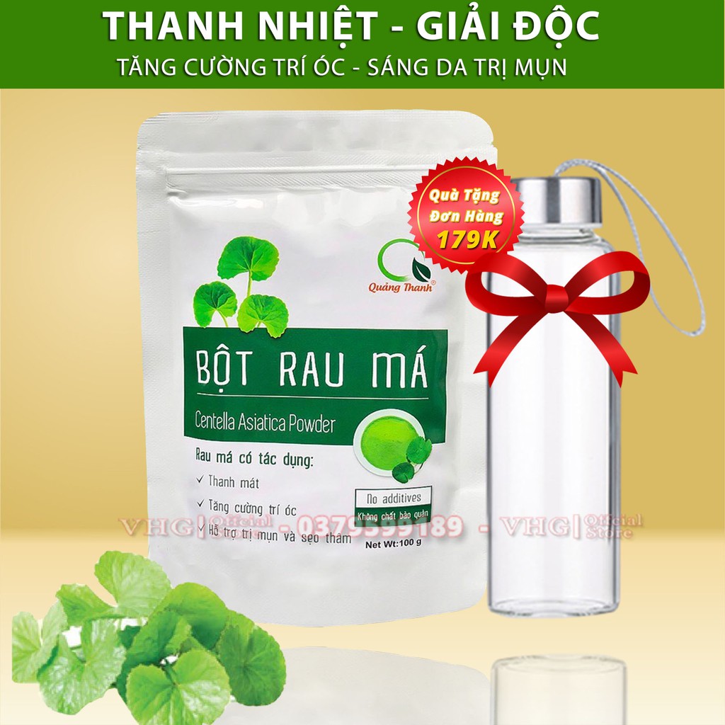 [Free Ship] BỘT RAU MÁ THANH MÁT CƠ THỂ QUẢNG THANH 100G