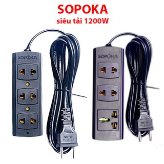 Ổ cắm có dây siêu chịu tải Sopoka ( 3 lỗ cắm )