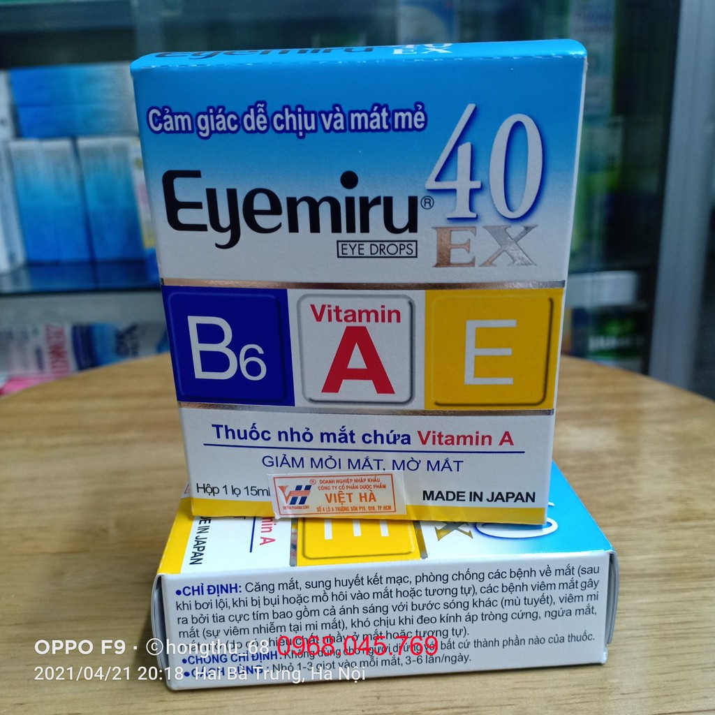 Dung dịch nhỏ mắt EYEMIRU 40EX lọ 15ml