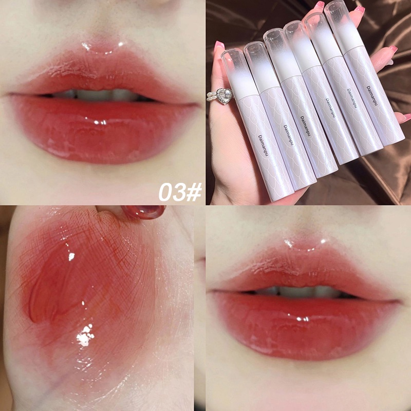 Son Kem Bóng DAIMANPU Mermaid Streamer Mirror Lip Glaze