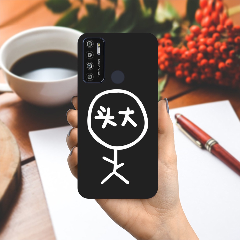 Ốp lưng Vsmart Joy 3/Joy 4/Active 3/Bee 3/Live/...dẻo đen hình Người que BST3