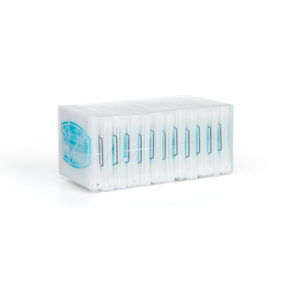 Bông vệ sinh tai mũi trẻ em Softana BZ8 dạng túi zip Lố 12 túi