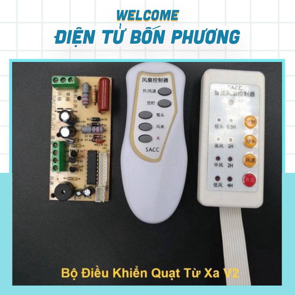 Bộ Điều Khiển Quạt Từ Xa QT-311 (Chế Quạt Thường Thành Từ Xa)