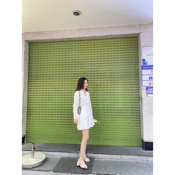 Đầm cổ vest thanh lý