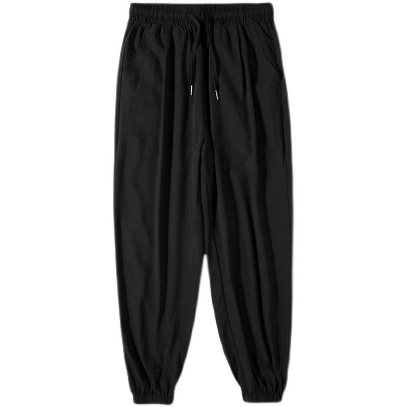 Quần Thể Thao Dài Chất Liệu Lụa Lạnh Mỏng Có size M-5XL Thời Trang Mùa Hè Cho Nam