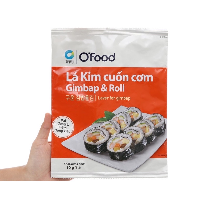 Lá rong biển cuộn cơm 10g(5 lá) O'Food (BC)