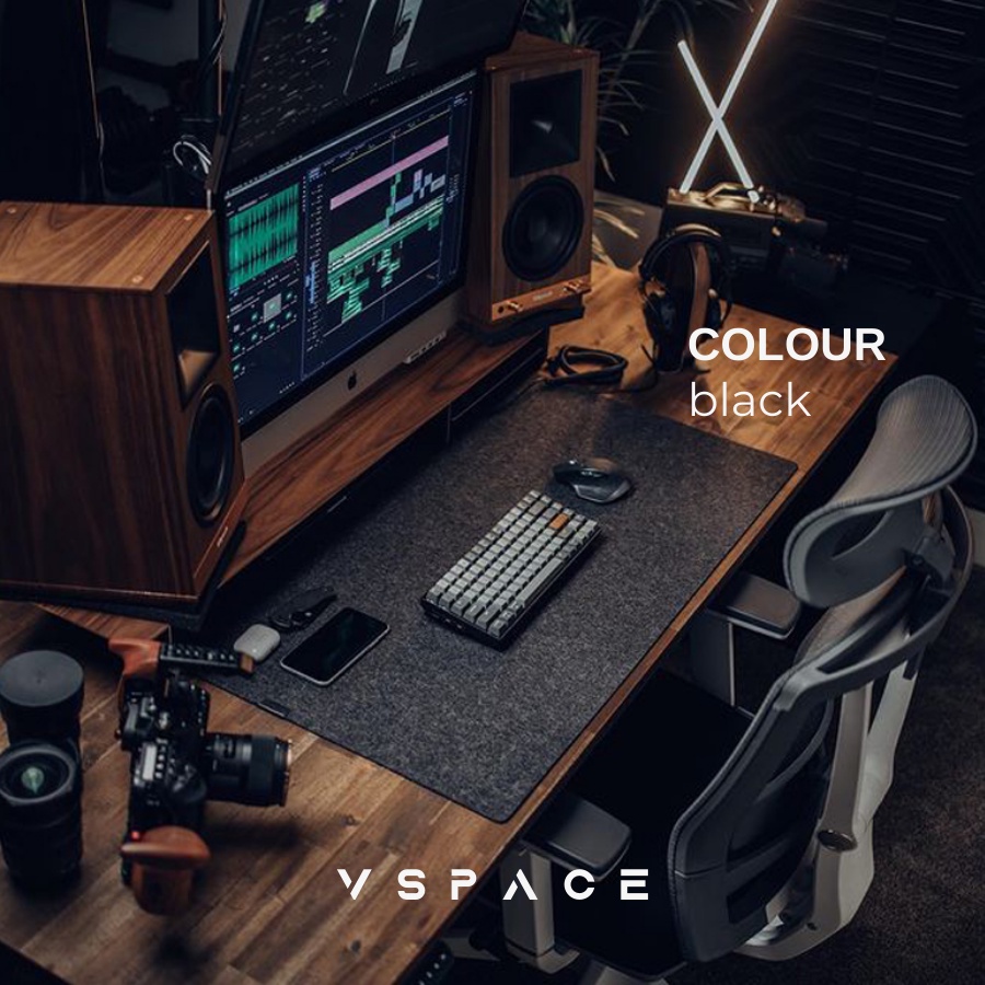 Thảm nỉ trải bàn làm việc (có chống trượt) Deskpad - Lót chuột mouse pad tấm lót bàn di chuột (TẶNG KÈM LÓT CỐC GỖ) | BigBuy360 - bigbuy360.vn