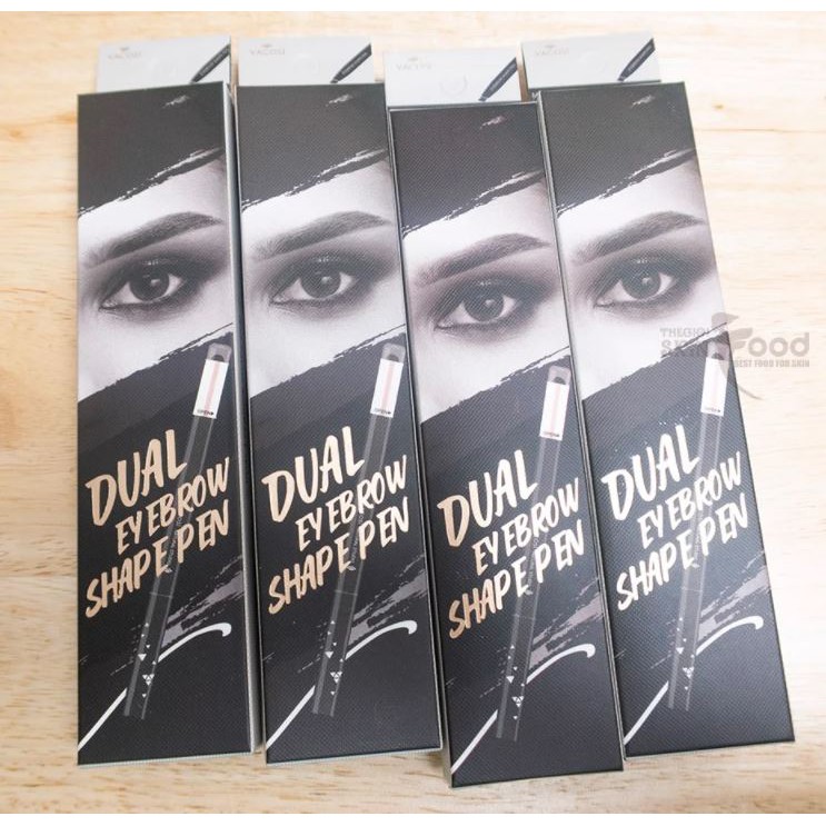 Chì Kẻ Mày Định Hình Đa Năng Vacosi Natural Studio Dual Eyebrow Shape Pen 5ml