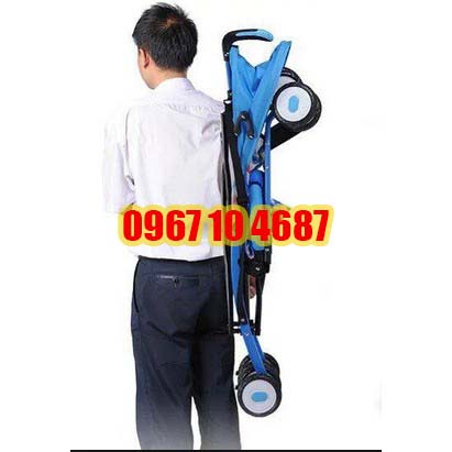Xe đẩy đi dạo lưới cho bé gấp siêu gọn như cây dù Baobaohao 605A