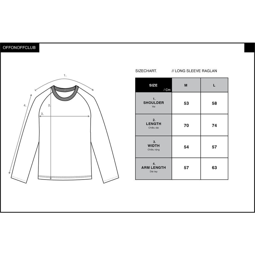 Áo dài tay nam SKE-OFFONOFF LONGSLEEVE RAGLAN