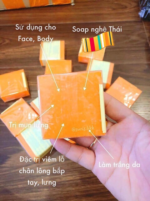 Xà phòng cam nghệ trắng da 🍅FREE SHIP🍅 Combo 12 bánh xà phòng cam nghệ,giảm 20k khi nhập [suatamcamnghe]