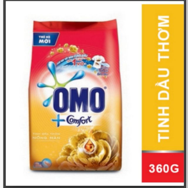 Bột giặt OMO COMFORT tinh dầu thơm tinh tế 360G