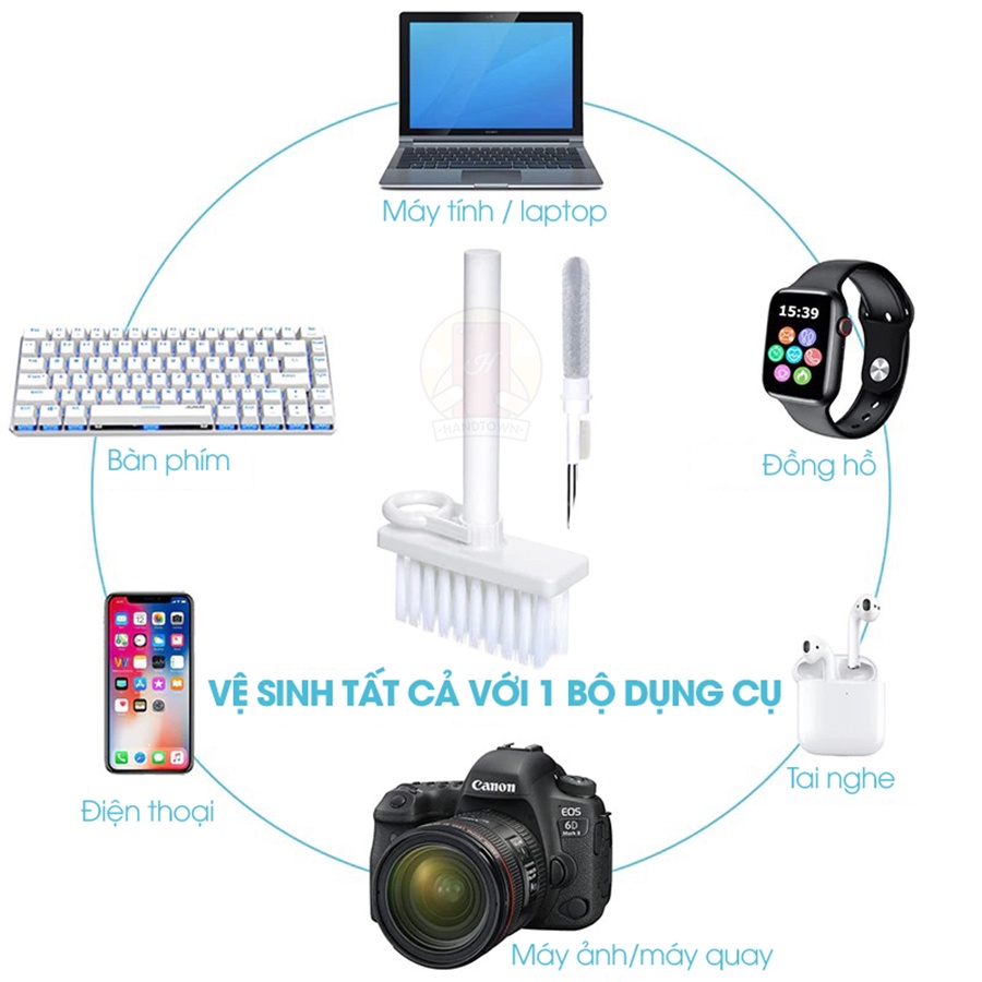 Bộ vệ sinh bàn phím máy tính laptop - vệ sinh tai nghe - vệ sinh airpod - làm sạch chân sạc lỗ loa điện thoại