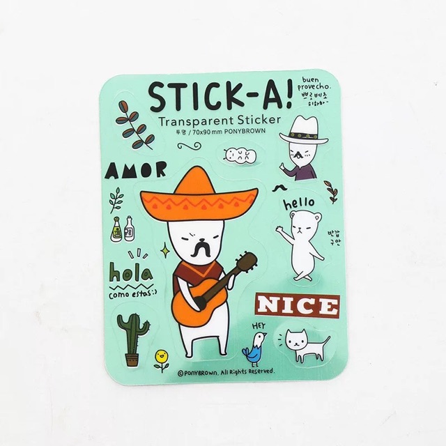 Miếng dán Stick-A hình dán trang trí Gusshop