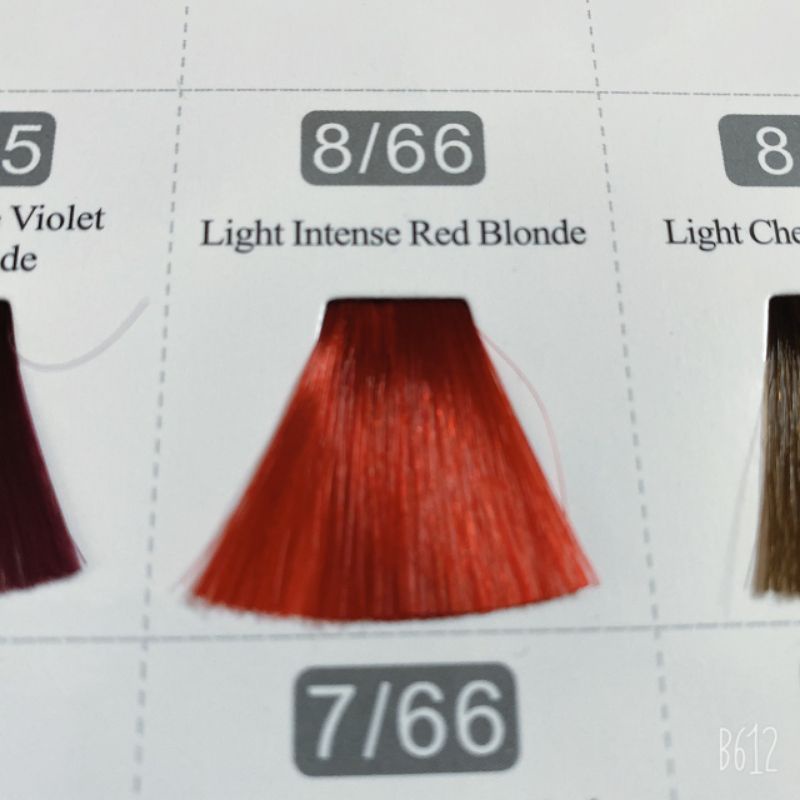 Thuốc nhuộm tóc màu đỏ sáng 8/66 light Intense red blonde - kèm trợ nhuộm